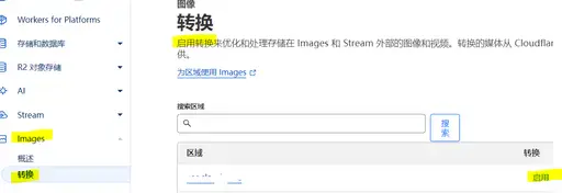 CF-worker区域
